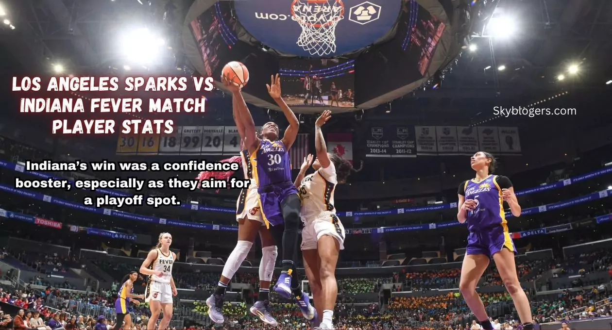 los angeles sparks vs indiana fever match player stats