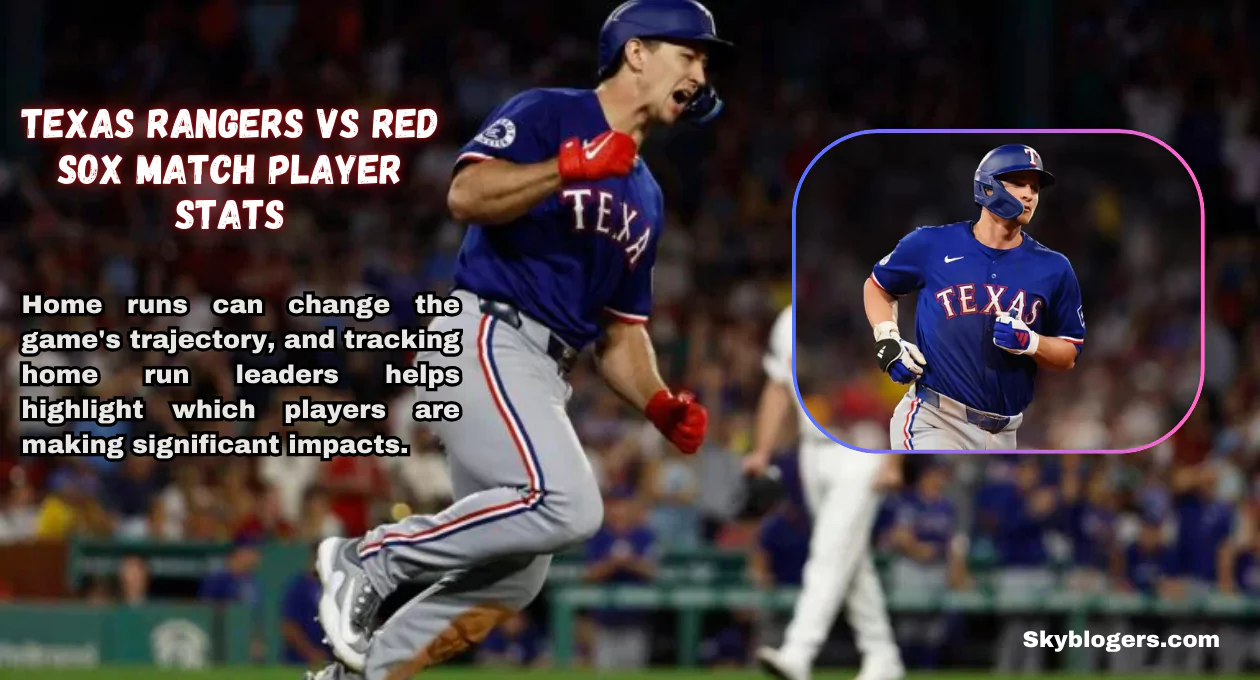 texas rangers vs red sox match player stats